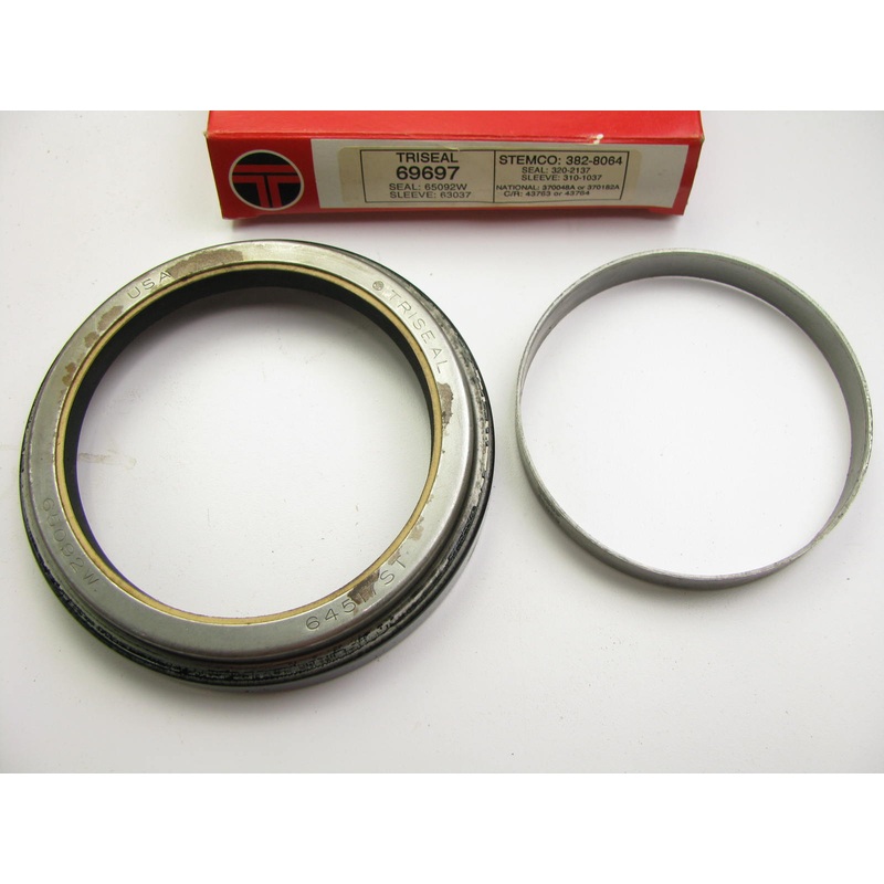 Triseal 69697 Wheel Seal & Axle Ring - 5.911'' OD X 4.375'' ID X 1.000'' Wide