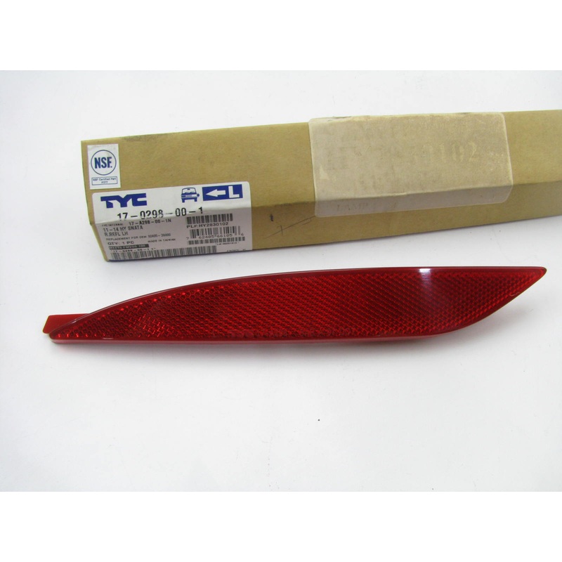 TYC 17-0298-00-1 REAR LEFT Bumper Reflector For 2011-2013 Hyundai Sonata