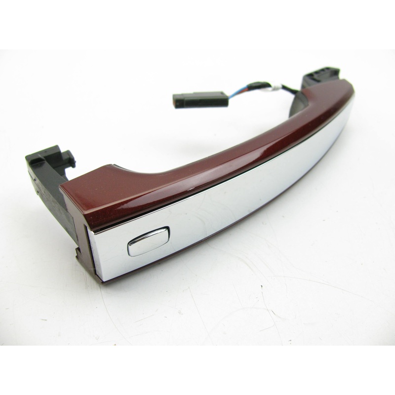 UNBOXED OEM Front Exterior Passive Entry Door Handle 22904469 Dark Red W/ Chrome