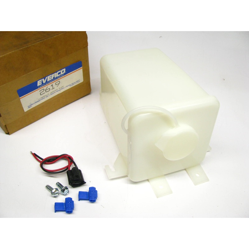 Universal Windshield Washer Tank Reservoir  W/pump Everco 2619