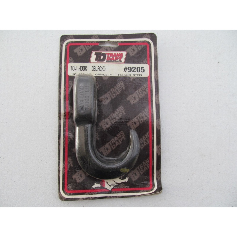 Trans-dapt 9205  Tow Hook, Black, 10,000 Lb. Capacity