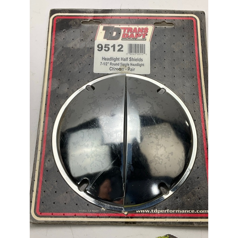Trans-Dapt Performance Headlight Half Shields For 7-1/2'' Round Headlight Lamps