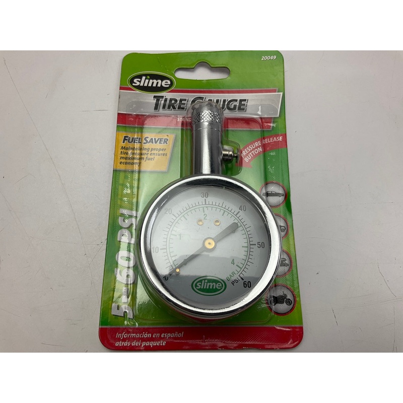Slime 20049 TPMS Tire Pressure Monitor Sensor, 5-60 PSI & BAR Measurements