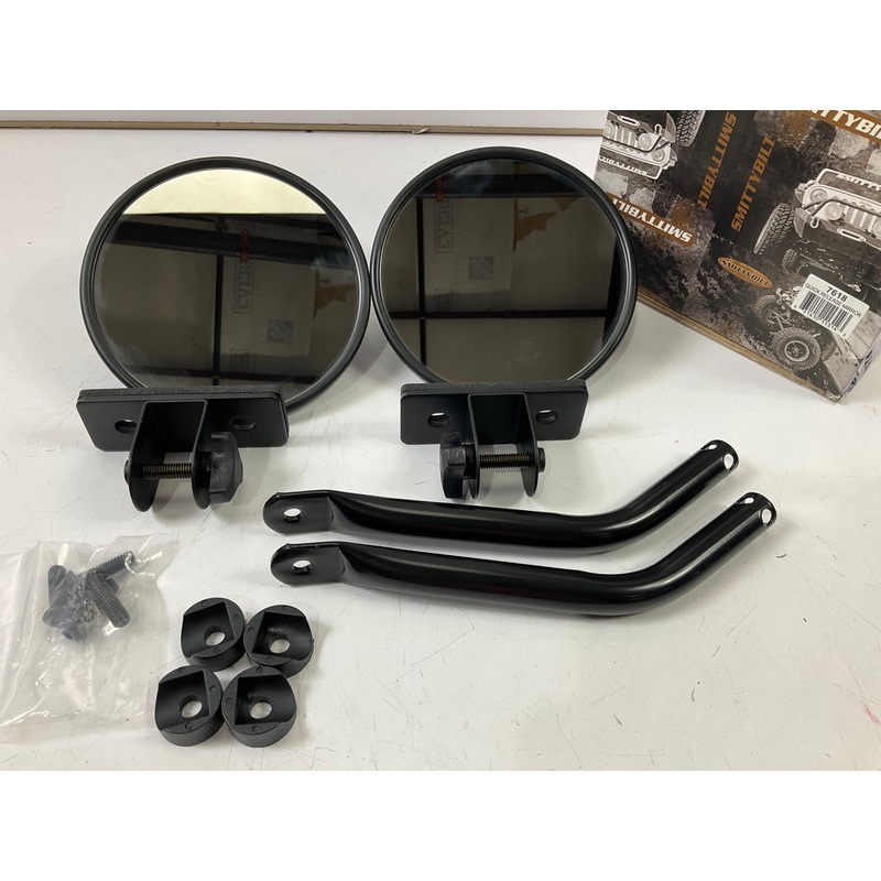 Smittybilt 7618 Quick Release Trail 6'' Round Mirror Kit For 1997-2018 Wrangler