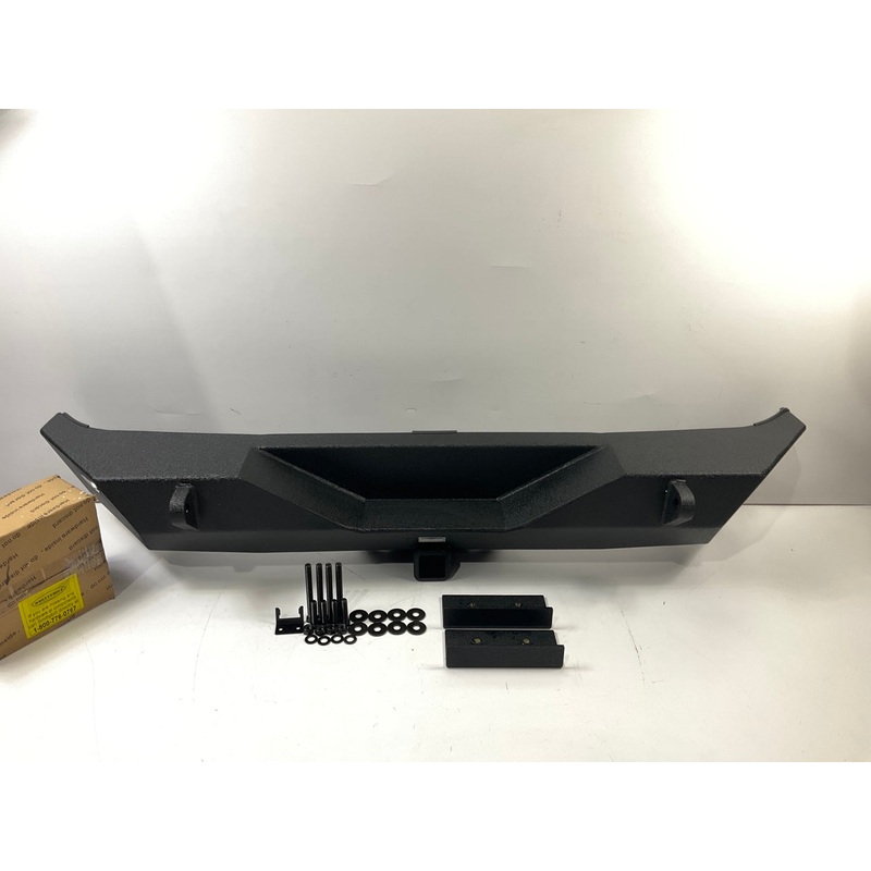 Smittybilt 76855 XRC Rear Bumper Matte BLACK W/ Hitch For 2007-2018 Wrangler JK