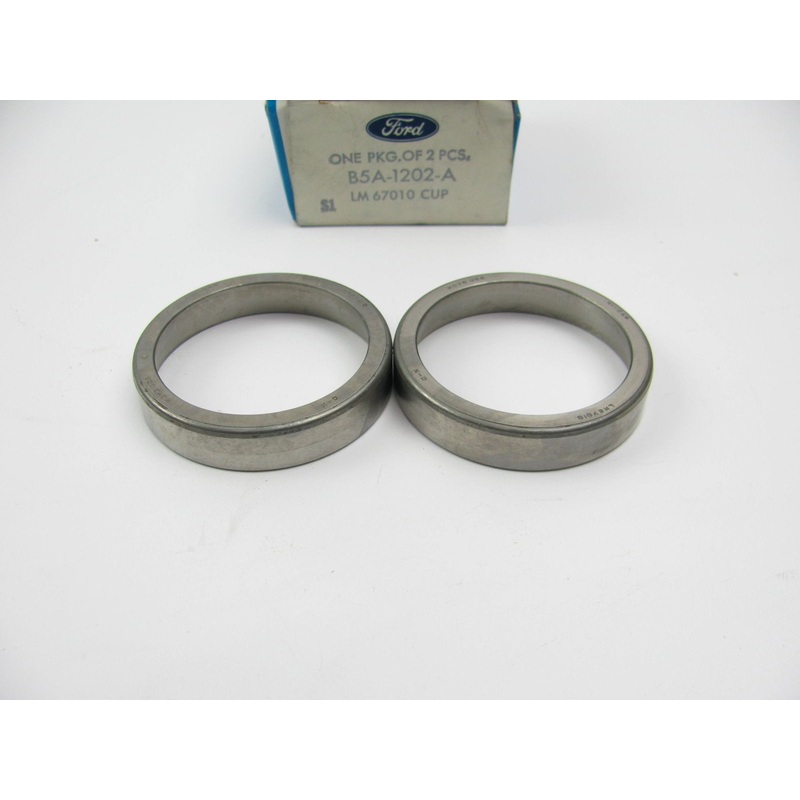 SET OF 2 PCS - NOS OEM Ford B5A-1202-A Inner Wheel Bearing Race