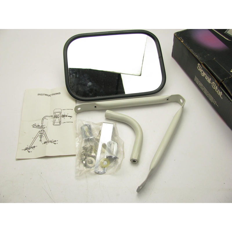 Signal-stat 7546 Universal Steel Mirror Assembly WHITE - 7-1/2''X10-1/2'' Head