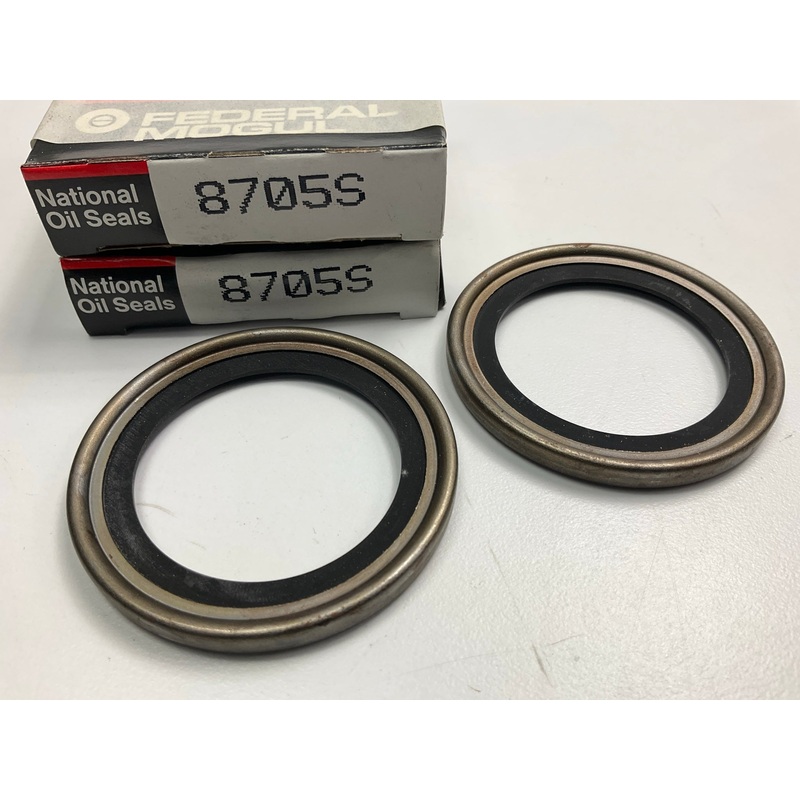 (2) National 8705S Front Inner Wheel Oil Seals