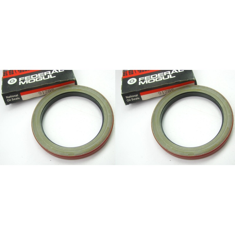(2) National 9128S Rear Wheel Seals - 5.506'' OD X 4.166'' ID X 0.6'' W - PAIR