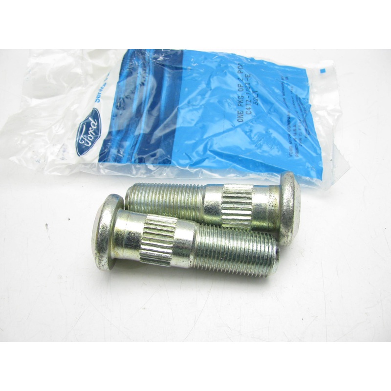 (2) NEW - OEM Ford C4TZ-1107-E RH Wheel Hub Lug Studs - 3/4''-16 X 2-5/8''