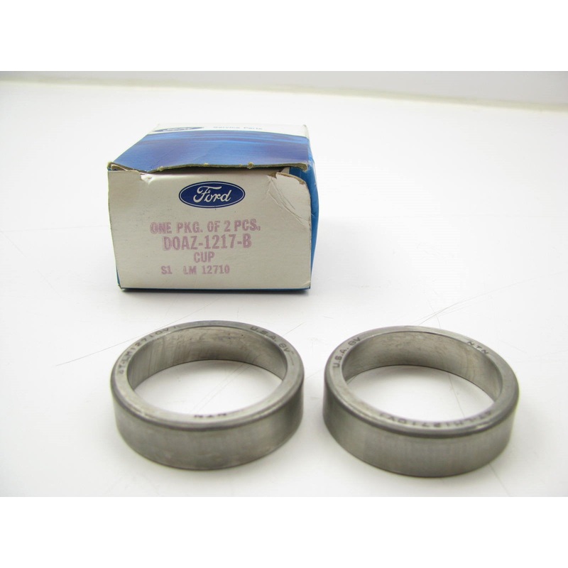 (2) NEW - OEM Ford D0AZ-1217-B Front Outer Wheel Bearing Race Cups