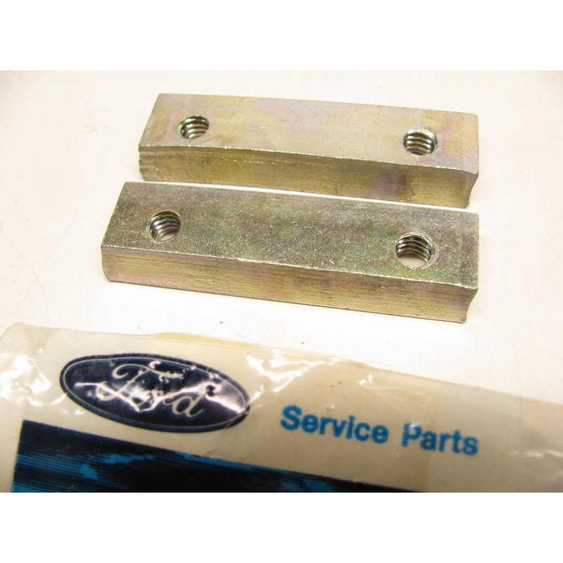 (2) NEW - OEM Ford D0HZ-16874-A Hood Catch Plate 1973-1990 LN600/750