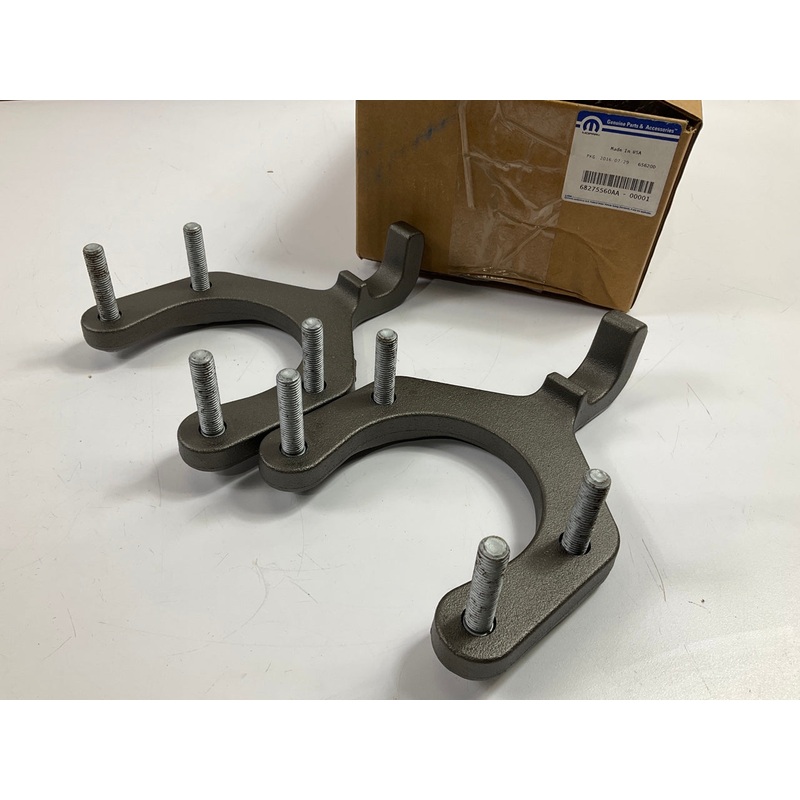 (2) NEW - OEM MOPAR 68275560AA Front Tow Hooks For 2016-2018 Wrangler JK