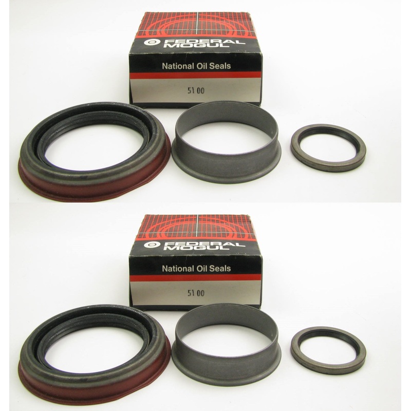 (2) National 5100 Front Axle Wheel Oil Seals 4.631'' OD X 3.125'' ID X 0.605'' Wide
