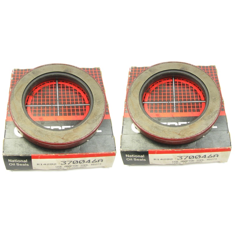 (2) National 370046A Wheel Seals - Rear Inner PAIR