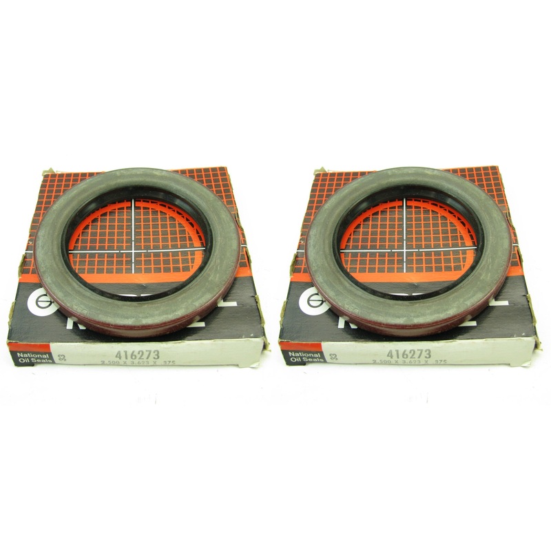 (2) National 416273 Front Inner Wheel Seals - 3.623'' OD X 2.500'' ID X 0.375