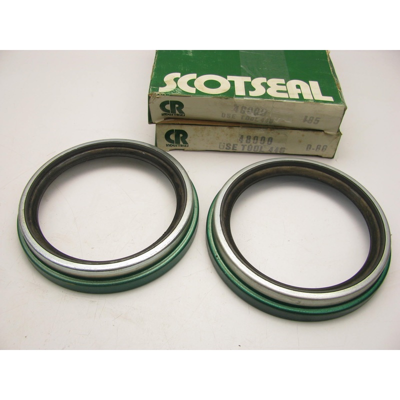 (2) Chicago Rawhide 48000 Rear Wheel Seal - 6.2540'' OD X 4.7656'' ID X 1.0469'' W