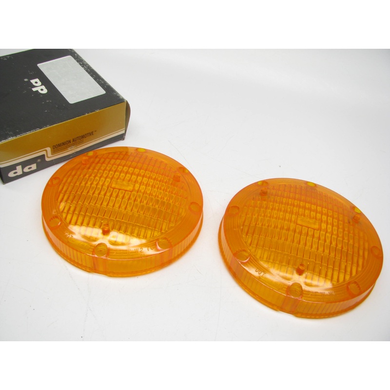 (2) Dominion 73-1924 7'' AMBER TURN SIGNAL Lenses TRUCK / BUS