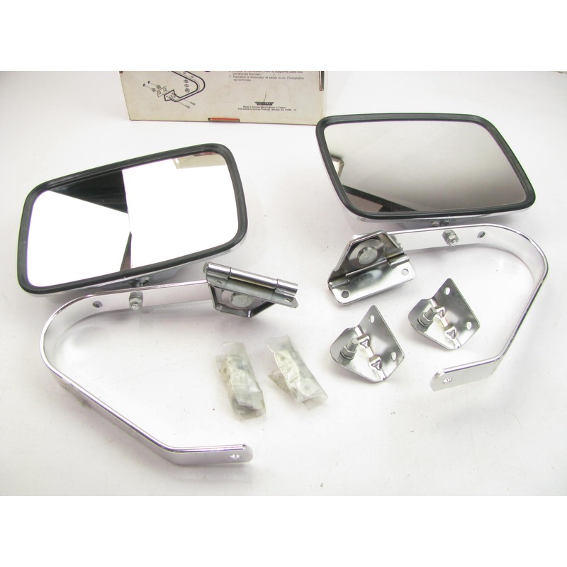 (2) Dorman 720-081 Custom Low Mount Mirror 5.5 X 8.5 - Heavy Duty Chrome Finish