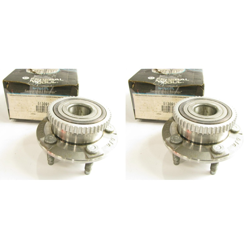 (2) Federal Mogul 513091 Front Wheel Bearings/Hubs For 91-92 Thunderbird Cougar