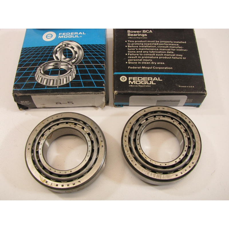 (2) Federal Mogul A-5 Wheel Bearing And Race Set