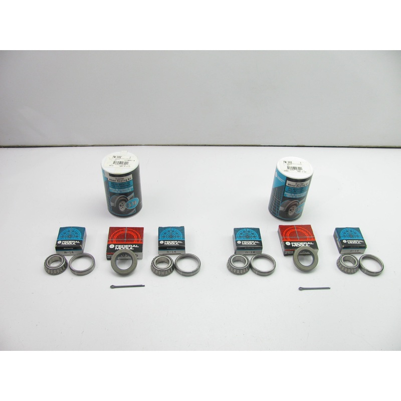 (2) Federal Mogul FM-002 1'' Trailer Wheel Bearing Kit.