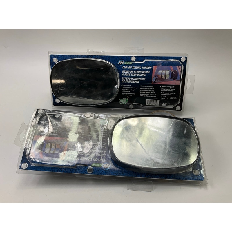 (2) K Source 3791 Clip-On Towing Mirror, Universal, For 4-1/2'' - 11-1/2'' Mirrors