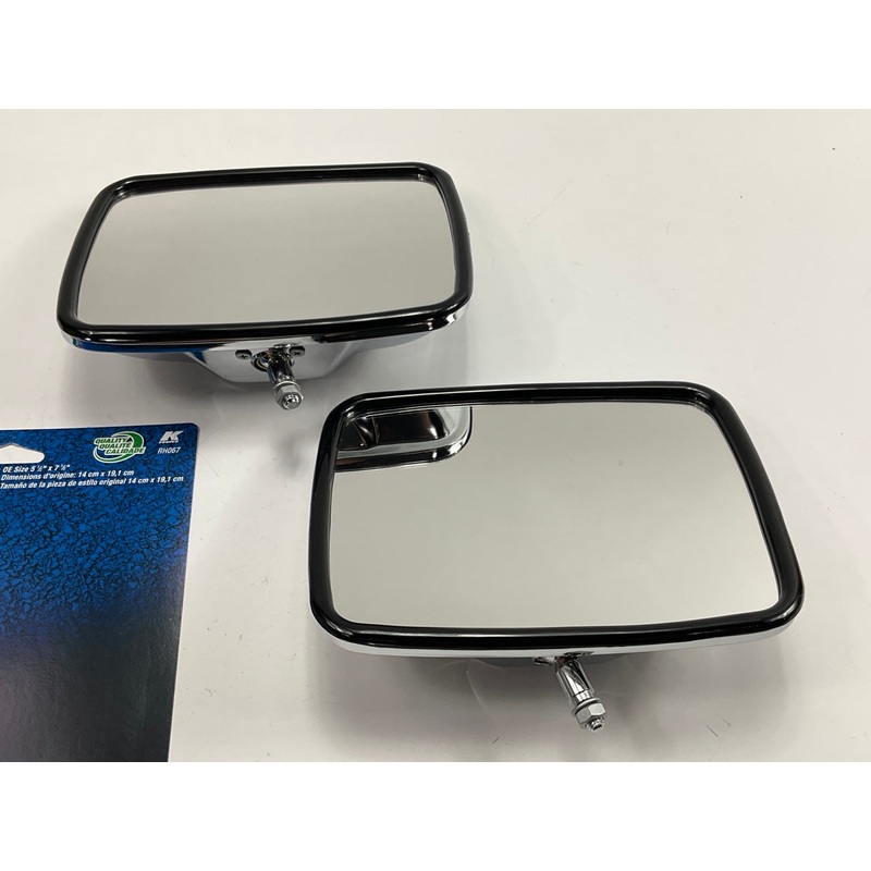 (2) K Source RH067 Replacement Mirror Head, Adjustment Chrome 5-1/2 X 7-1/2''