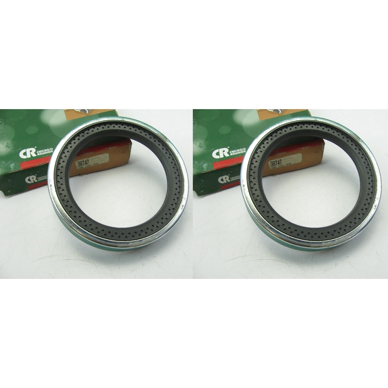 (2) Chicago Rawhide 38747 Rear Wheel Seals - 5.381'' OD X 3.875'' ID X 1.000'' Wide