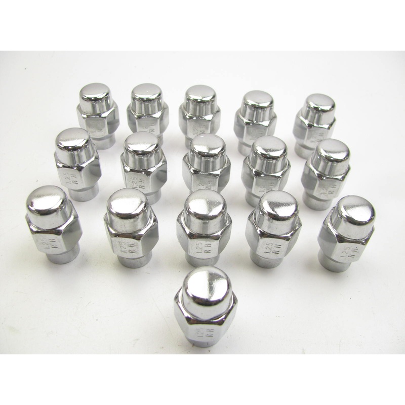 (16) Gorilla 68128 12mm X 1.25 Chrome Lug Nuts Mag E-T 60 Taper Right H. Thread