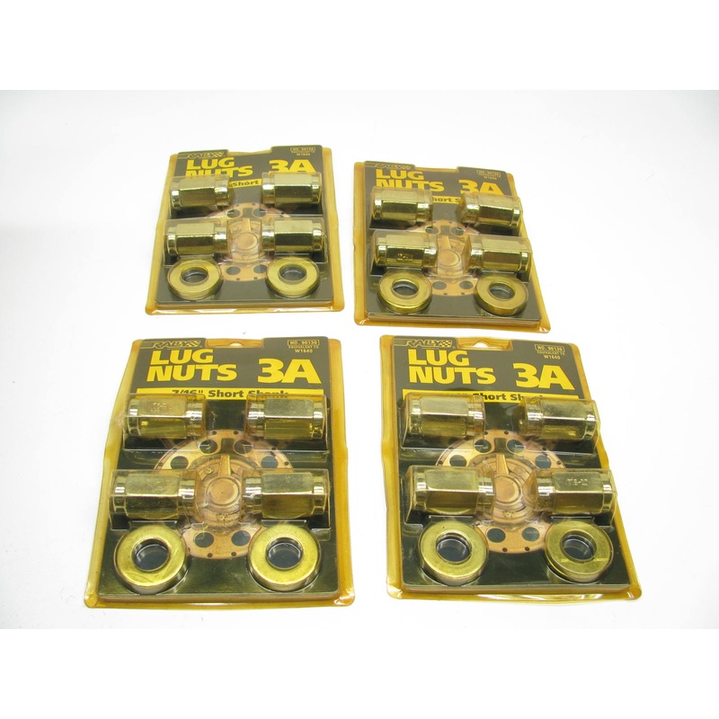 (16) Rally 90130 7/16'' SHORT SHANK Wheel Lugs Nuts W1640