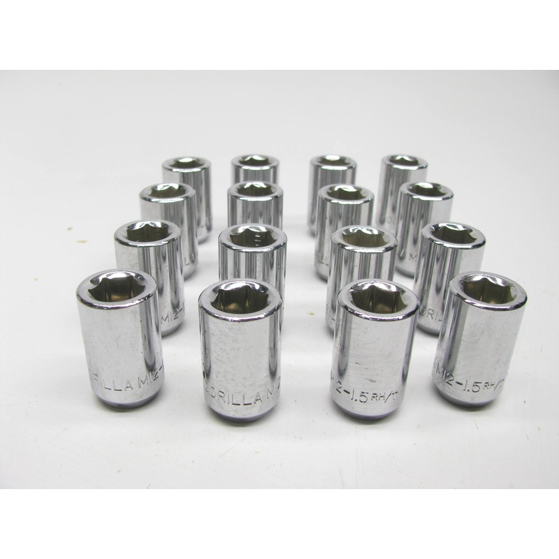 (16) X Unboxed Gorilla 20038 Hex Socket Lug Nuts Acorn 12mm X 1.50