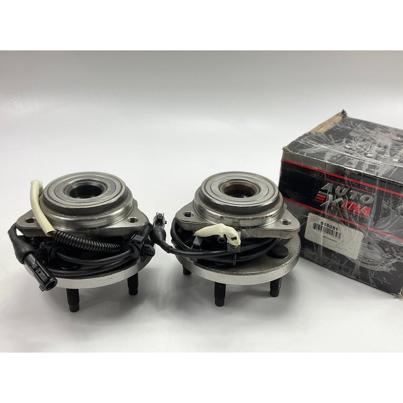 (2) Auto Extra 515051 FRONT Axle Bearing And Hub With ABS & 4WD