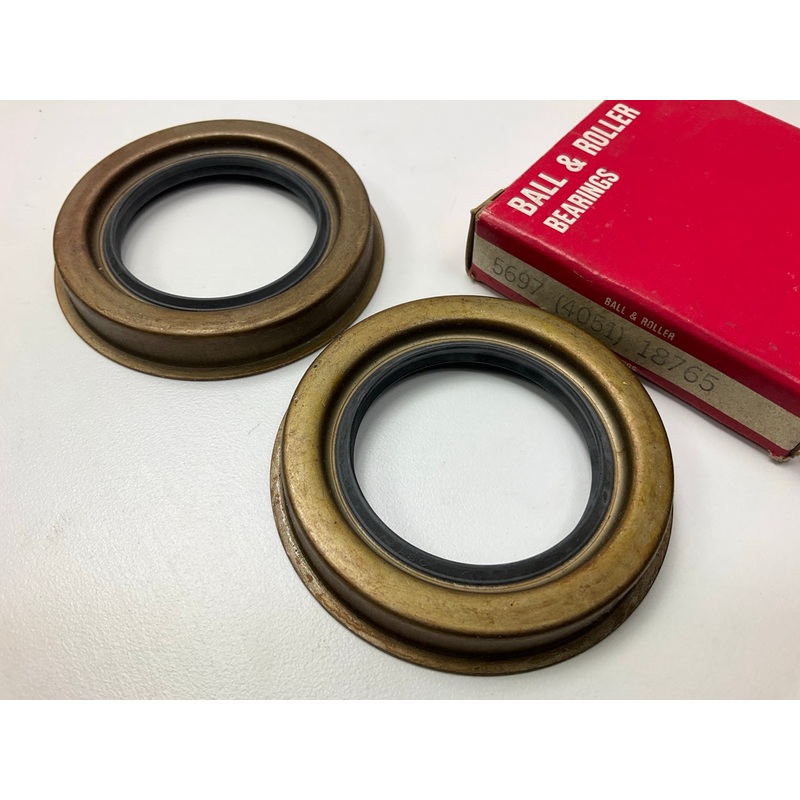 (2) Ball & Roller 5697 Front Wheel Seal