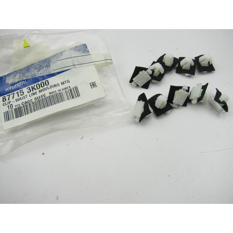 (10) Exterior Side Door Moulding Trim Retainer Clips OEM For Hyundai 877153K000