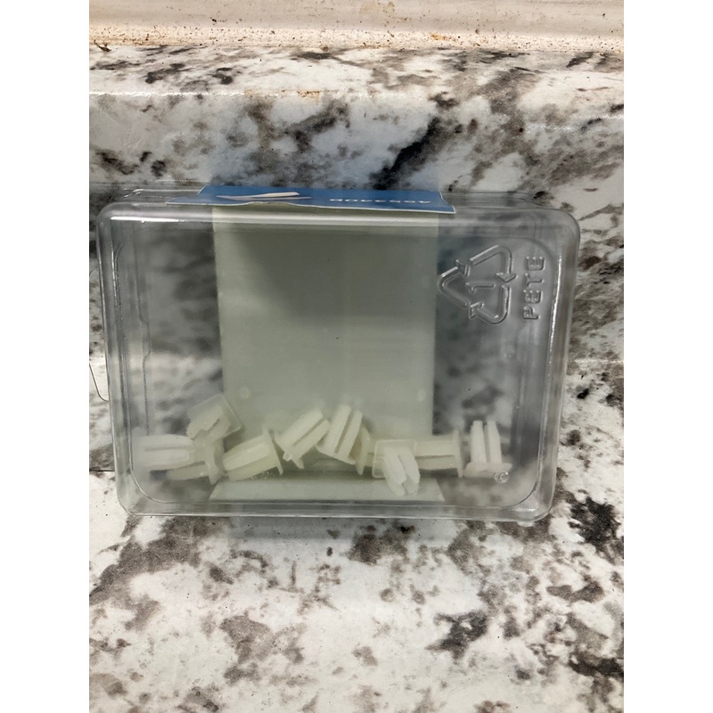 (10) Needa 455340B Plastic Nylon Insert Retainer Nuts - Replaces Ford 379830-S