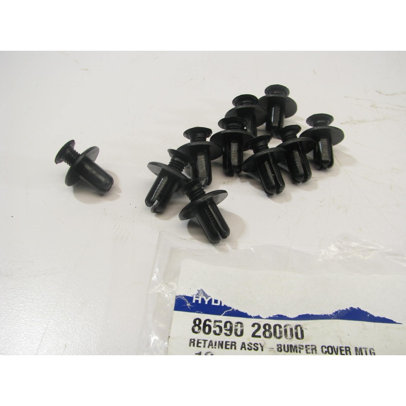 (10) NEW GENUINE Bumper Retainer Fastener Push Clips OEM For Hyundai 8659028000