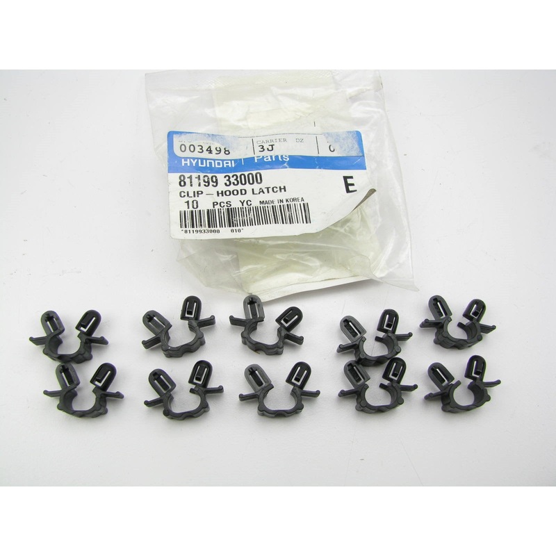 (10) NEW GENUINE Hood Latch Release Cable Clips OEM For Hyundai 8119933000