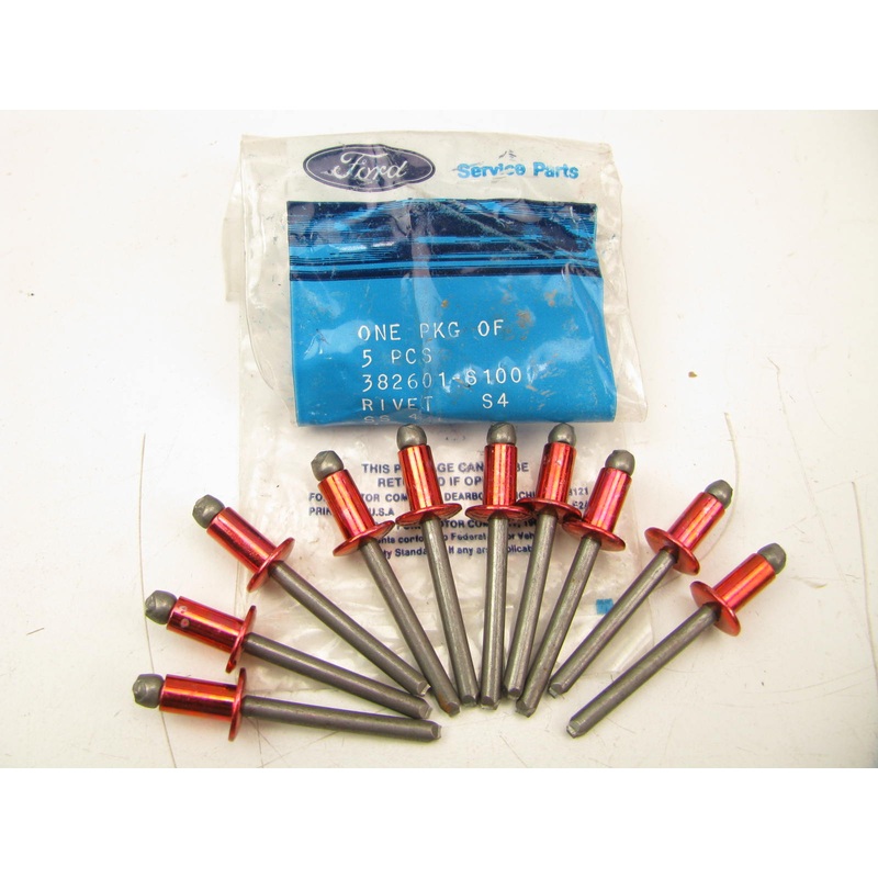 (10) NEW GENUINE OEM Ford 382601-S100 Storage Compartment Rivets