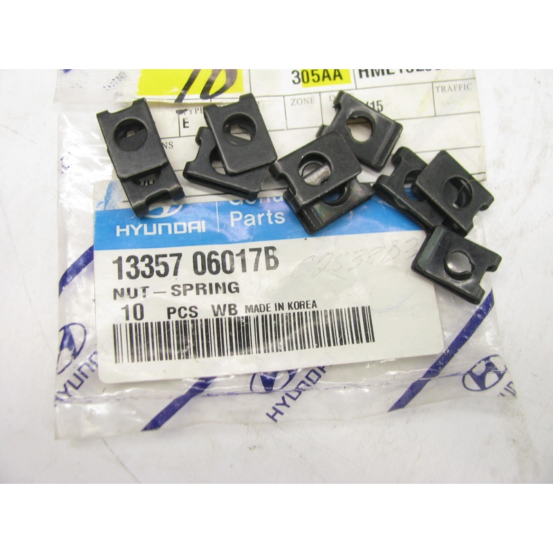 (10) NEW GENUINE Rear Bumper Retainer Mounting Nuts OEM For Hyundai 1335706017B