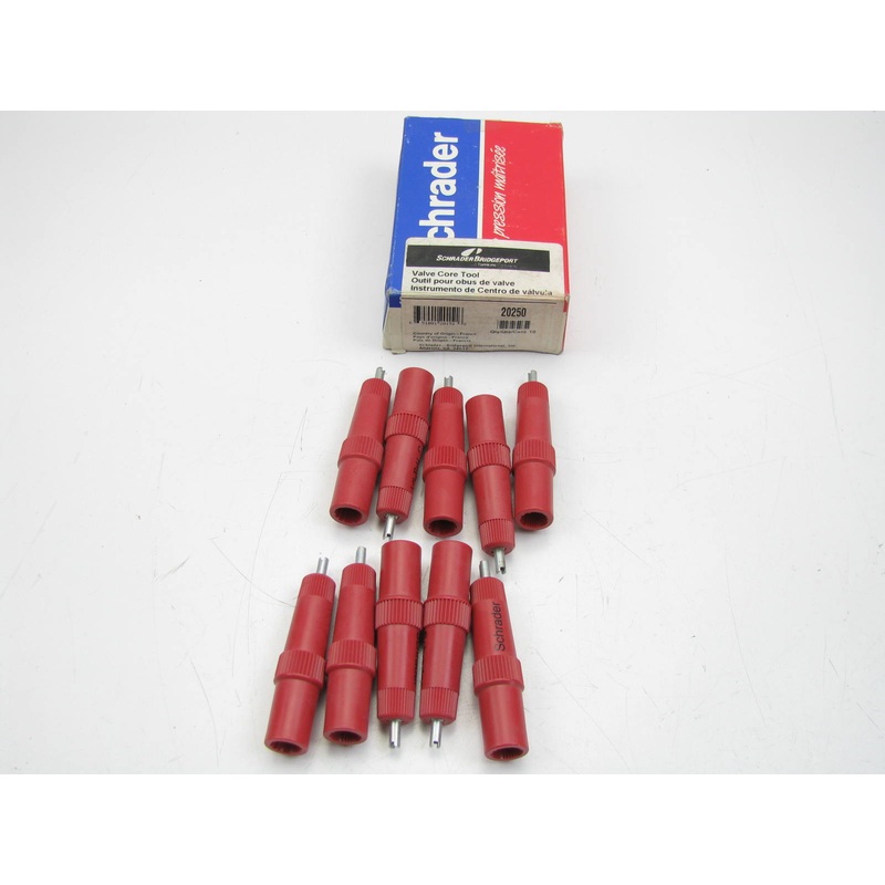 (10) Schrader 20250 TPMS Tire Pressure Sensor Core Removal & Install Tool Set