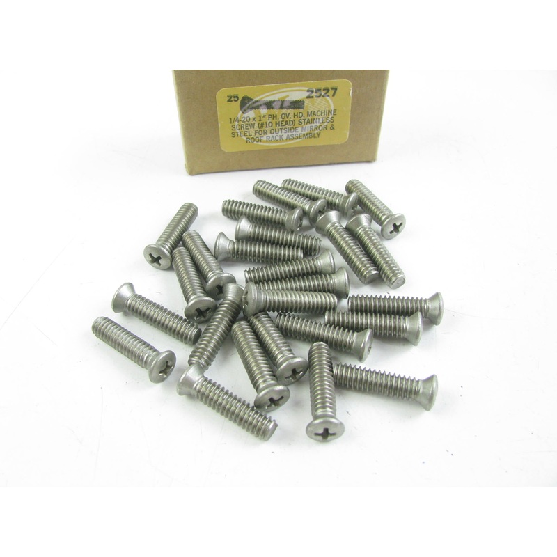 (10) WE 2527 (#10 HEAD) 1/4-20 X 1'' STAINLESS STEEL MACHINE SCREW