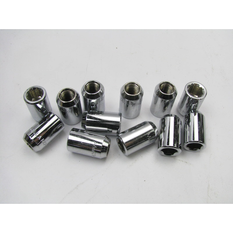 (12) NEW - OUT OF BOX 20038 - Hex Socket Lug Nuts-Bulk 12mm X 1.50 Acorn
