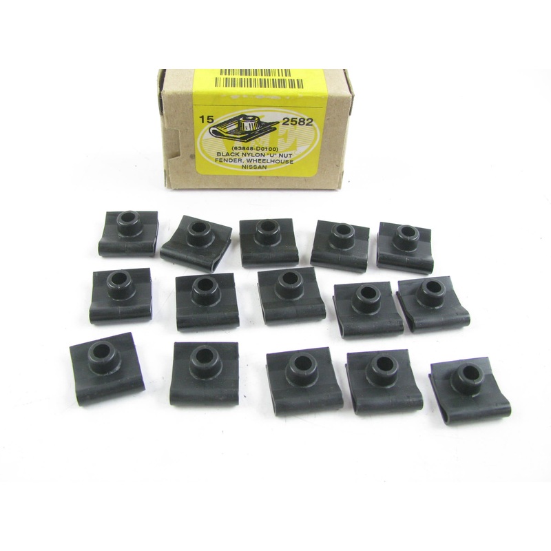 (15) WE 2582 Black Nylon Fender  Wheelhouse ''U'' Nut (63848-D0100)