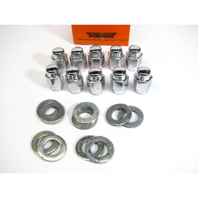 (10) Dorman 611-104 Mag Short Shank Wheel Lug Nut - M12-1.5