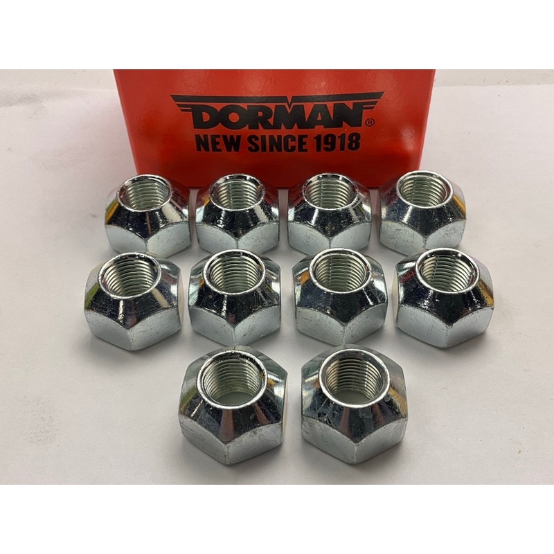 (10) Dorman 611-125 Wheel Lug Nut - 9/16-18 Thread, 1'' Hex, 11/16'' Length