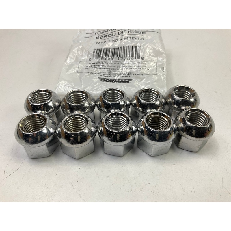(10) Dorman 611-144 Wheel Lug Nuts