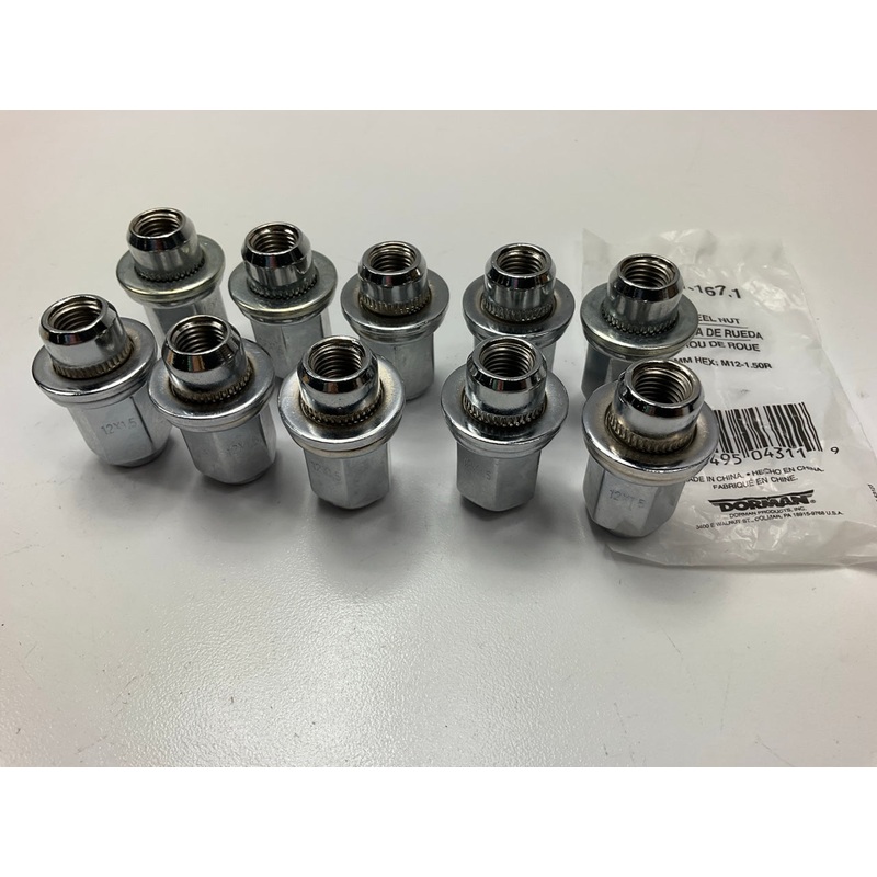 (10) Dorman 611-167 Wheel Lug Nuts
