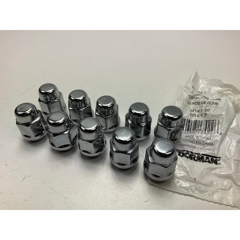 (10) Dorman 611-186 Wheel Lug Nuts