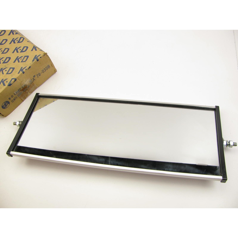 (1) Vintage KD Lamps 78-0308 Universal West Coast Aluminum Mirror Head 6''x16''